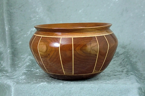 Cherry and Maple Stave Bowl
